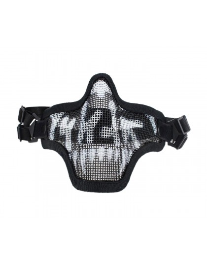 Маска сетчатая на нижнюю часть лица Tactical V1 (Black Skeleton)