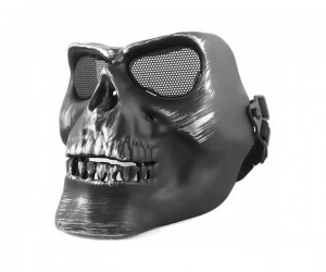 Маска на все лицо с сетчатыми очками Skeleton V2 (Grey)