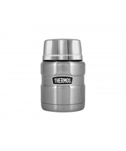 Термос для еды THERMOS King SK3000 0,47 л, складная ложка, стальной