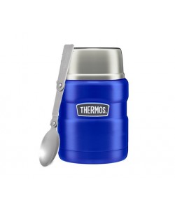 Термос для еды THERMOS KING SK3000 0.47 л, складная ложка, синий