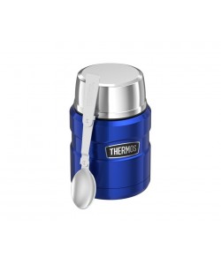 Термос для еды THERMOS KING SK3000 0.47 л, складная ложка, синий