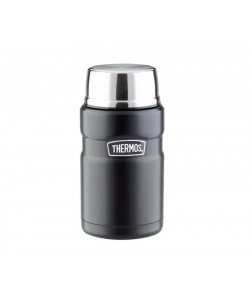 Термос для еды THERMOS KING SK3020 0.71 л, складная ложка, черный