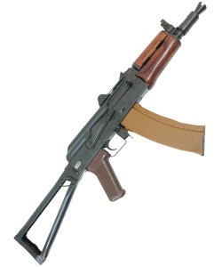Страйкбольный автомат E&L ELAKS74UN (АКС-74У) AEG Essential Steel, дерево