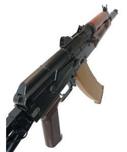 Страйкбольный автомат E&L ELAKS74UN (АКС-74У) AEG Essential Steel, дерево