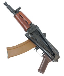 Страйкбольный автомат E&L ELAKS74UN (АКС-74У) AEG Essential Steel, дерево