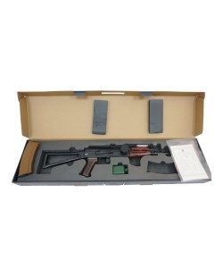 Страйкбольный автомат E&L ELAKS74UN (АКС-74У) AEG Essential Steel, дерево