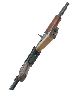 Страйкбольный автомат E&L ELAKS74UN (АКС-74У) AEG Essential Steel, дерево