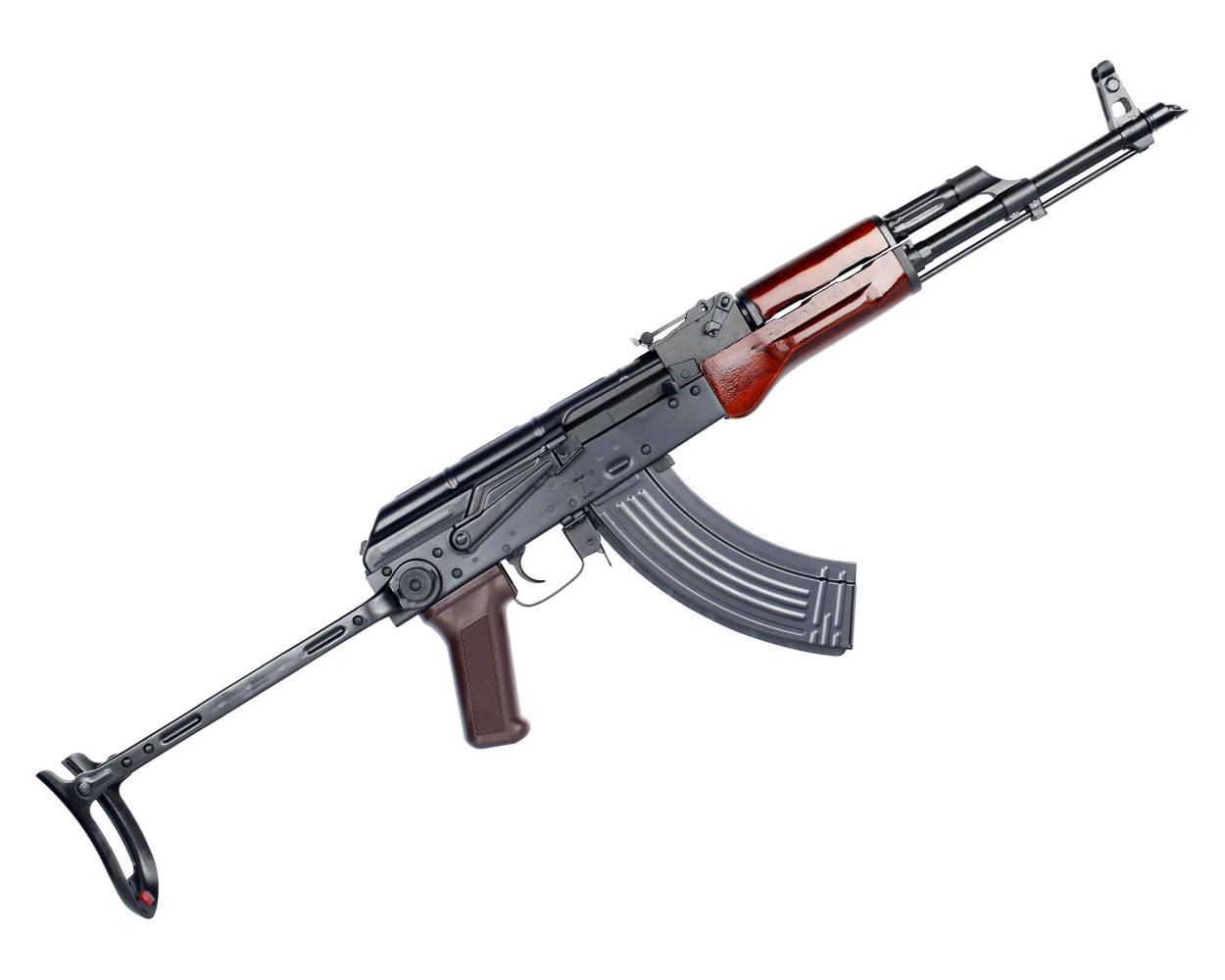 Страйкбольный автомат E&L ELAKMS (АКМС) AEG Essential Steel, дерево