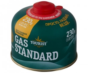 Баллон газовый Tourist GAS Standard, резьбовой, 230 г