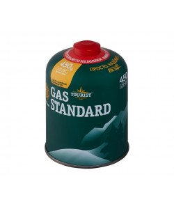 Баллон газовый Tourist GAS Standard, резьбовой, 450 г