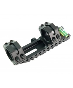 Кронштейн-монолит 25/30 мм Patriot BH-MS27 на Weaver (усиленный, облегченный, с выносом и уровнем)