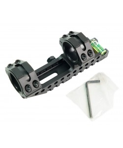 Кронштейн-монолит 25/30 мм Patriot BH-MS27 на Weaver (усиленный, облегченный, с выносом и уровнем)