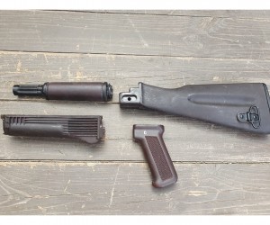 Тюнинг комплект для АК-74, Сайга «слива» (газовая трубка, пластик. приклад, цевье и накладка, бакелит. рукоять)