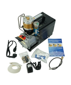 Компрессор ВД XM-010 (220В 1,8 кВт) с водяным охлаждением, авто-стоп