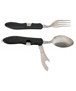 Складной набор столовых приборов TG-tblw (черный)