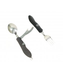 Складной набор столовых приборов TG-tblw (черный)