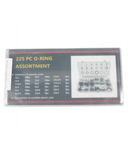 Комплект резиновых уплотнительных колец 225PC O-ring (пластик. кейс)