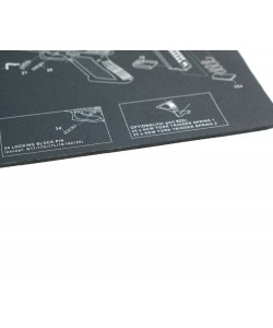 Коврик для чистки оружия Glock, 42,5х28 см