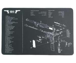 Коврик для чистки оружия Colt 1911, 42,5х28 см
