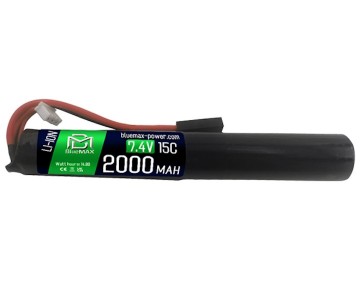 Аккумулятор BlueMAX Li-Ion 7.4V 2000mah 15C Stick, 135x20 мм