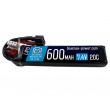 Аккумулятор BlueMAX Li-Po 7.4V 600mah 20C (PDW) w/ Mini Deans - фото № 1