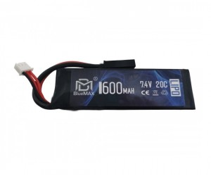 Аккумулятор BlueMAX Li-Po 7.4V 1600mah 20C, 94x30x13,2 мм (стик)