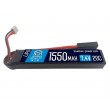 Аккумулятор BlueMAX Li-Po 7.4V 1550mah 20C Stick, 92x18x17 мм - фото № 1
