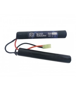 Аккумулятор BlueMAX NiMH 9.6V 1600mah Nunchuck, 2x (118x18) мм