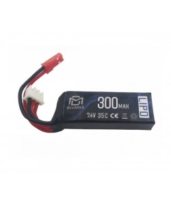 Аккумулятор BlueMAX Li-Po 7.4V 300mah 35C (JST) HPA Micro