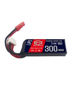 Аккумулятор BlueMAX Li-Po 7.4V 300mah 35C (JST) HPA Micro