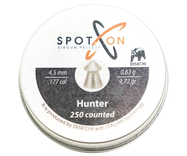 Пули для пневматики SPOTON Hunter 4,5 мм, 0,63 г (250 штук)