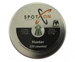 Пули SPOTON Hunter 4,5 мм, 0,63 г (250 штук)