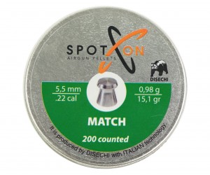 Пули SPOTON Match 5,5 мм, 0,98 г (200 штук)