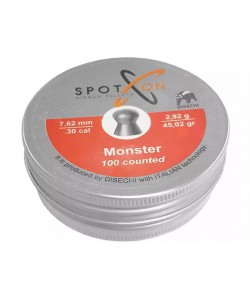 Пули для пневматики SPOTON Monster 7,62 мм, 2,92 г (100 штук)