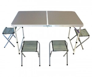 Комплект складной мебели Дружба ДЕ-404 (стол, 4 стула)