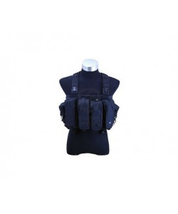 Разгрузка нагрудная Yakeda VT-1071 600D, 6 подсумков (Black)