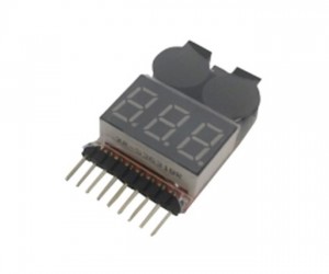 Тестер/индикатор напряжения LiPo Low Voltage Alarm (1-8s)