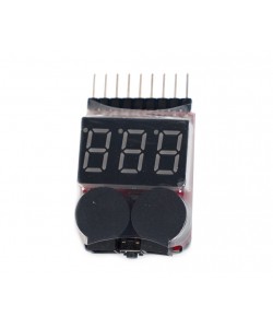 Тестер/индикатор напряжения LiPo Low Voltage Alarm (1-8s)