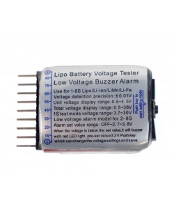 Тестер/индикатор напряжения LiPo Low Voltage Alarm (1-8s)
