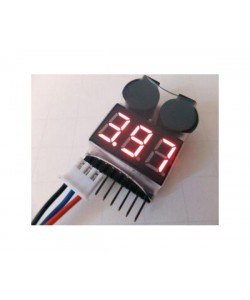 Тестер/индикатор напряжения LiPo Low Voltage Alarm (1-8s)