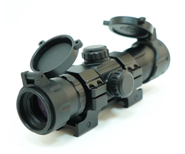Коллиматорный прицел Leapers 1x34 6.4” CQB закрытый на Weaver (SCP-DS3068W)