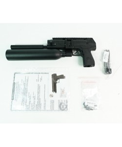 Пневматический пистолет Cardinal-T (PCP, колба 0,45 л, удл. ствол с модер., пл. Weaver) 6,35 мм