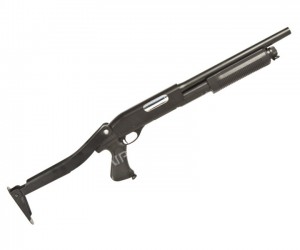 Страйкбольный дробовик Cyma Remington M870 Compact, скл. приклад, пластик (CM.352)