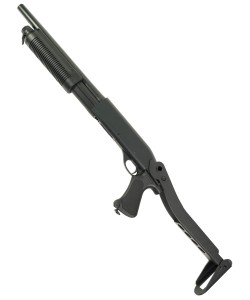 Страйкбольный дробовик Cyma Remington M870 Compact, скл. приклад, пластик (CM.352)