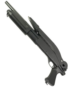 Страйкбольный дробовик Cyma Remington M870 Compact, скл. приклад, пластик (CM.352)