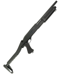 Страйкбольный дробовик Cyma Remington M870 Compact, скл. приклад, пластик (CM.352)