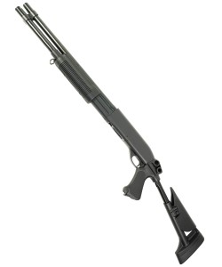 Страйкбольный дробовик Cyma Remington M870 Long, телескоп. приклад, пластик (CM.353L)