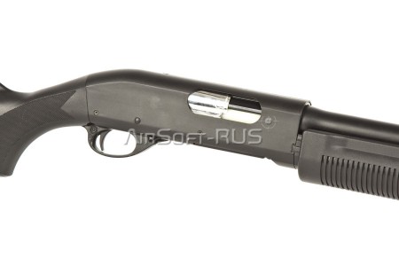 Страйкбольный дробовик Cyma Remington M870 Long, телескоп. приклад, металл (CM.353LMN)
