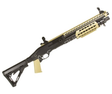 Страйкбольный дробовик Cyma Benelli M3 Super 90 Tan, скл. приклад (CM.366 TN)
