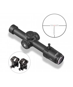 Оптический прицел Discovery ED-AR 1-6x24IR FFP, подсветка, загонный, 30 мм, на Weaver